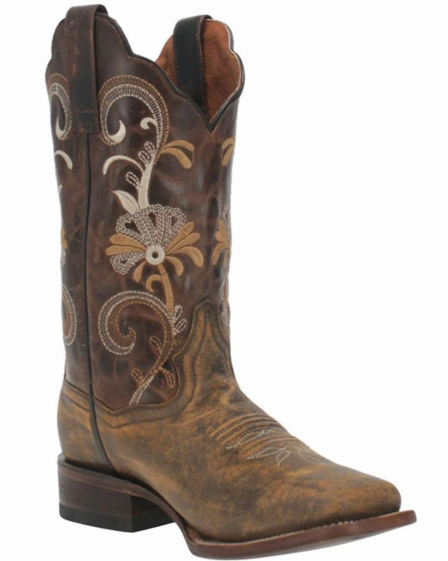 Boot * | Dan Post Women'S Sabina Western Boots Wide Square Toe