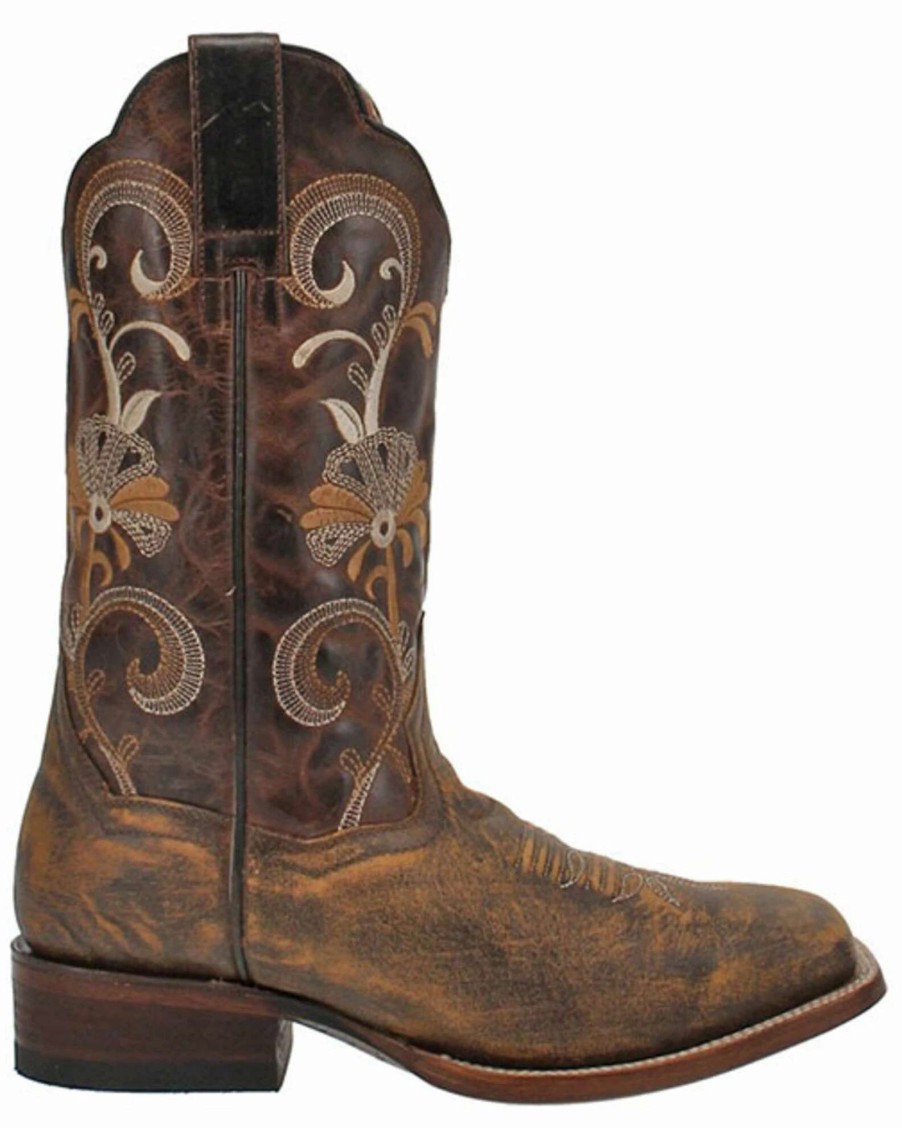 Boot * | Dan Post Women'S Sabina Western Boots Wide Square Toe