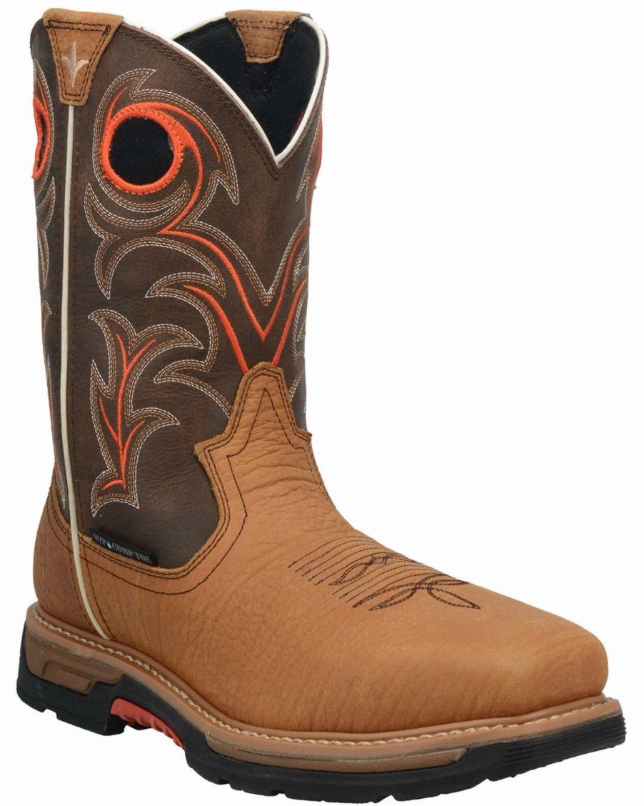 Boot * | Dan Post Men'S Storm'S Eye Western Work Boots Composite Toe Brown