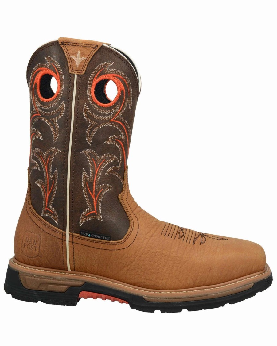 Boot * | Dan Post Men'S Storm'S Eye Western Work Boots Composite Toe Brown