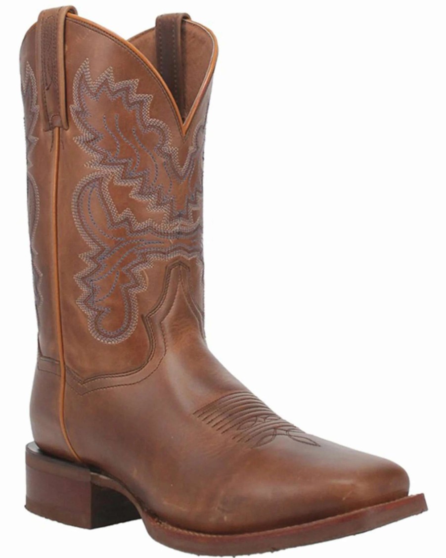 Boot * | Dan Post Men'S Cogburn Tan Performance Leather Western Boot Broad Square Toe