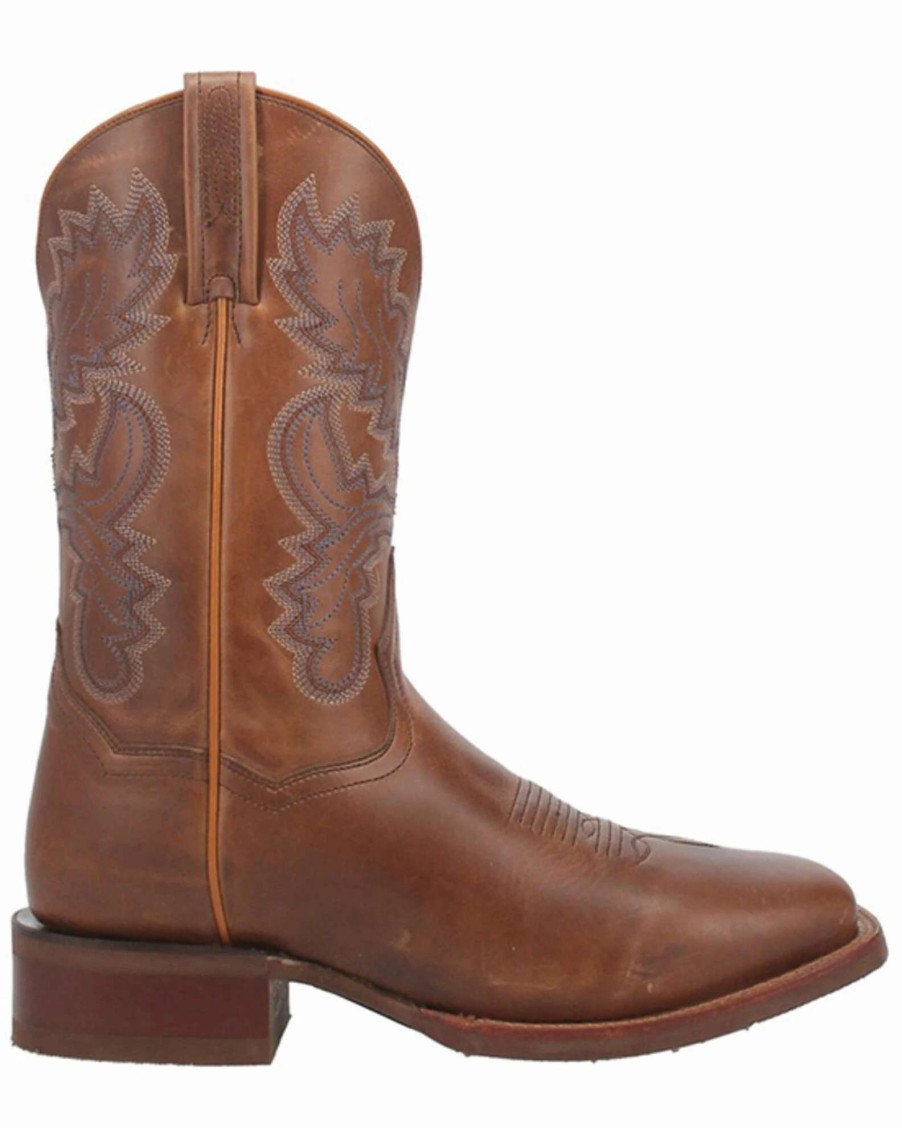 Boot * | Dan Post Men'S Cogburn Tan Performance Leather Western Boot Broad Square Toe