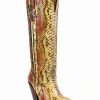 Boot * | Dan Post Women'S Lyla Python Exotic Western Boot Snip Toe