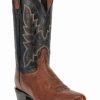 Boot * | Dan Post Men'S Exotic Ostrich Skin Western Boots Round Toe Brown