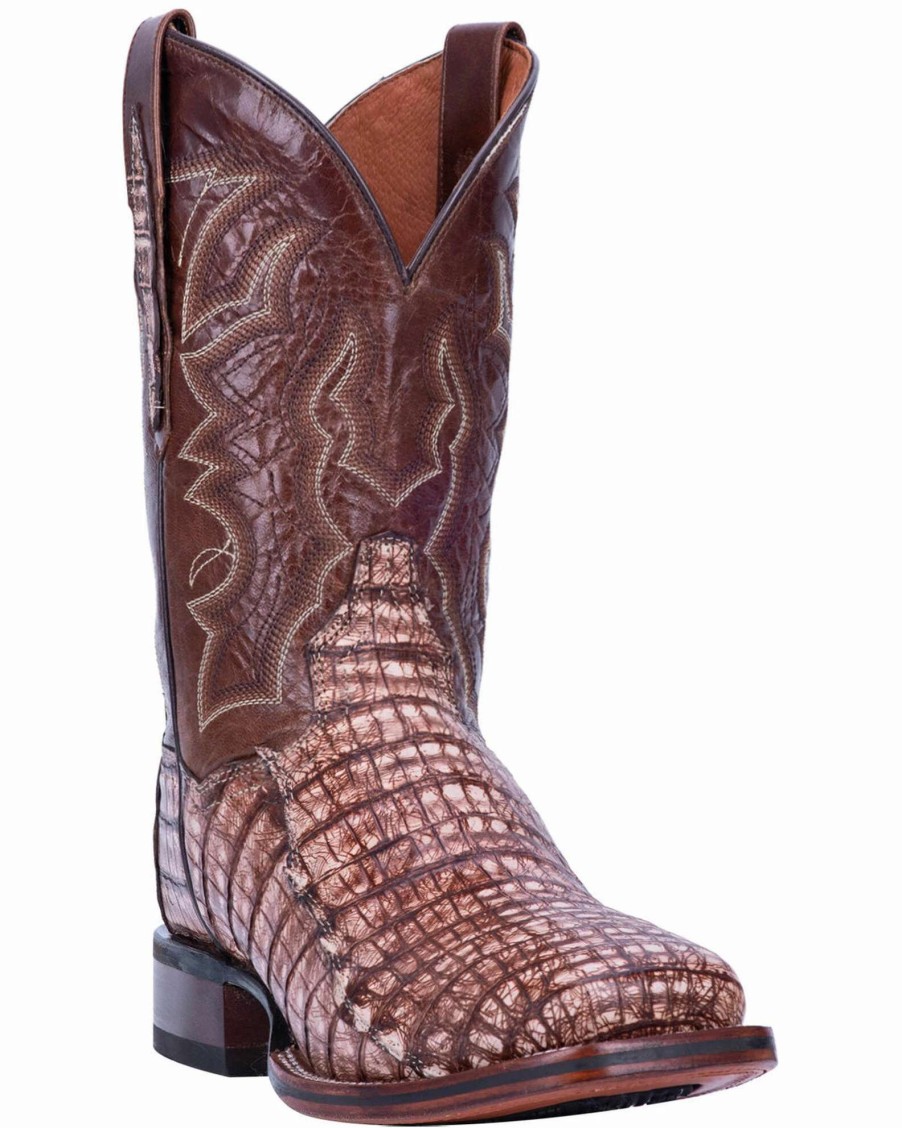 Boot * | Dan Post Men'S Kingsly Caiman Western Boots Wide Square Toe