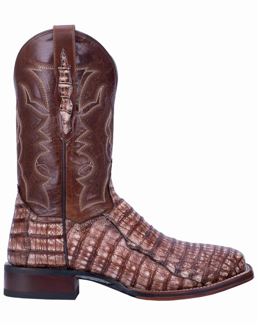 Boot * | Dan Post Men'S Kingsly Caiman Western Boots Wide Square Toe