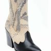 Boot * | Dan Post Women'S Snake Print Fashion Booties Snip Toe