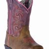 Boot * | Dan Post Toddler Girls' Sand Tryke Leather Boots Square Toe For Toddler-Girls'