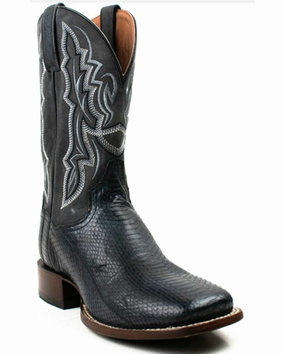 Boot * | Dan Post Men'S Water Snake Exotic Western Boots Broad Square Toe