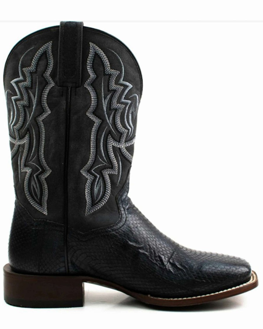 Boot * | Dan Post Men'S Water Snake Exotic Western Boots Broad Square Toe