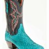 Boot * | Dan Post Women'S Exotic Seabass Skin Western Boots Wide Square Toe