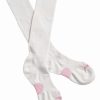 Sock * | Dan Post Women'S Cowgirl Certified Sleek Thin Socks White