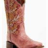 Boot * | Dan Post Women'S Athena Floral Embroidered Western Boots Broad Square Toe