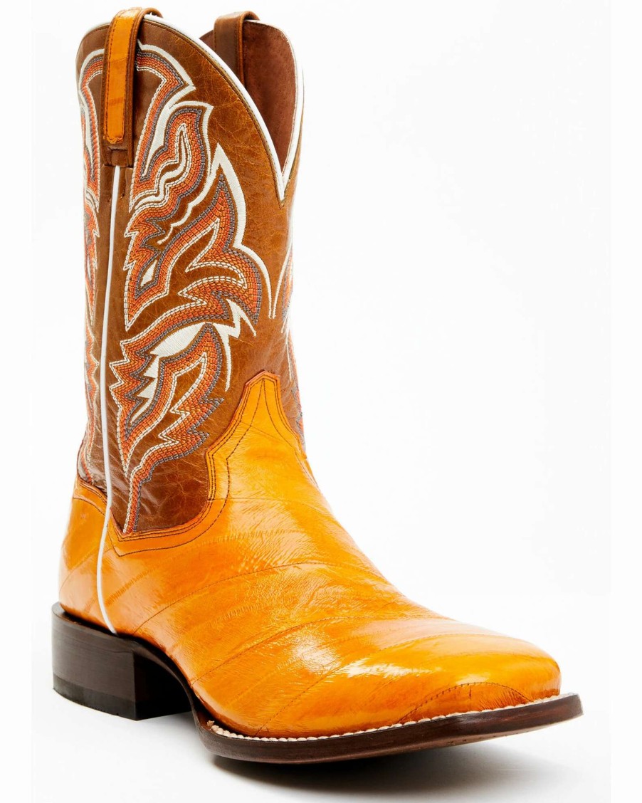 Boot * | Dan Post Men'S Buttercup Eel Exotic Western Boots Broad Square Toe