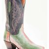 Boot * | Dan Post Women'S Exotic Watersnake Skin Western Boots Wide Square Toe