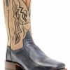 Boot * | Dan Post Men'S Exotic Snake Skin Western Boots Broad Square Toe Brown