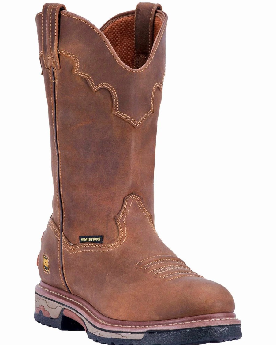 Boot * | Dan Post Men'S Journeyman Waterproof Western Work Boots Composite Toe Brown