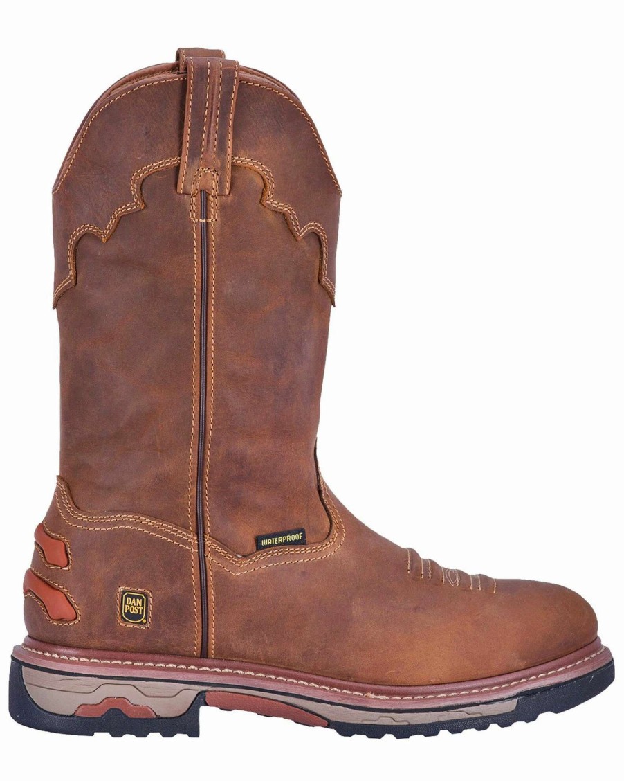 Boot * | Dan Post Men'S Journeyman Waterproof Western Work Boots Composite Toe Brown