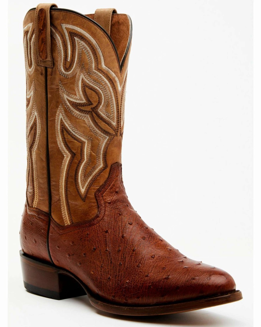 Boot * | Dan Post Men'S Hand Ostrich Quill Western Boots