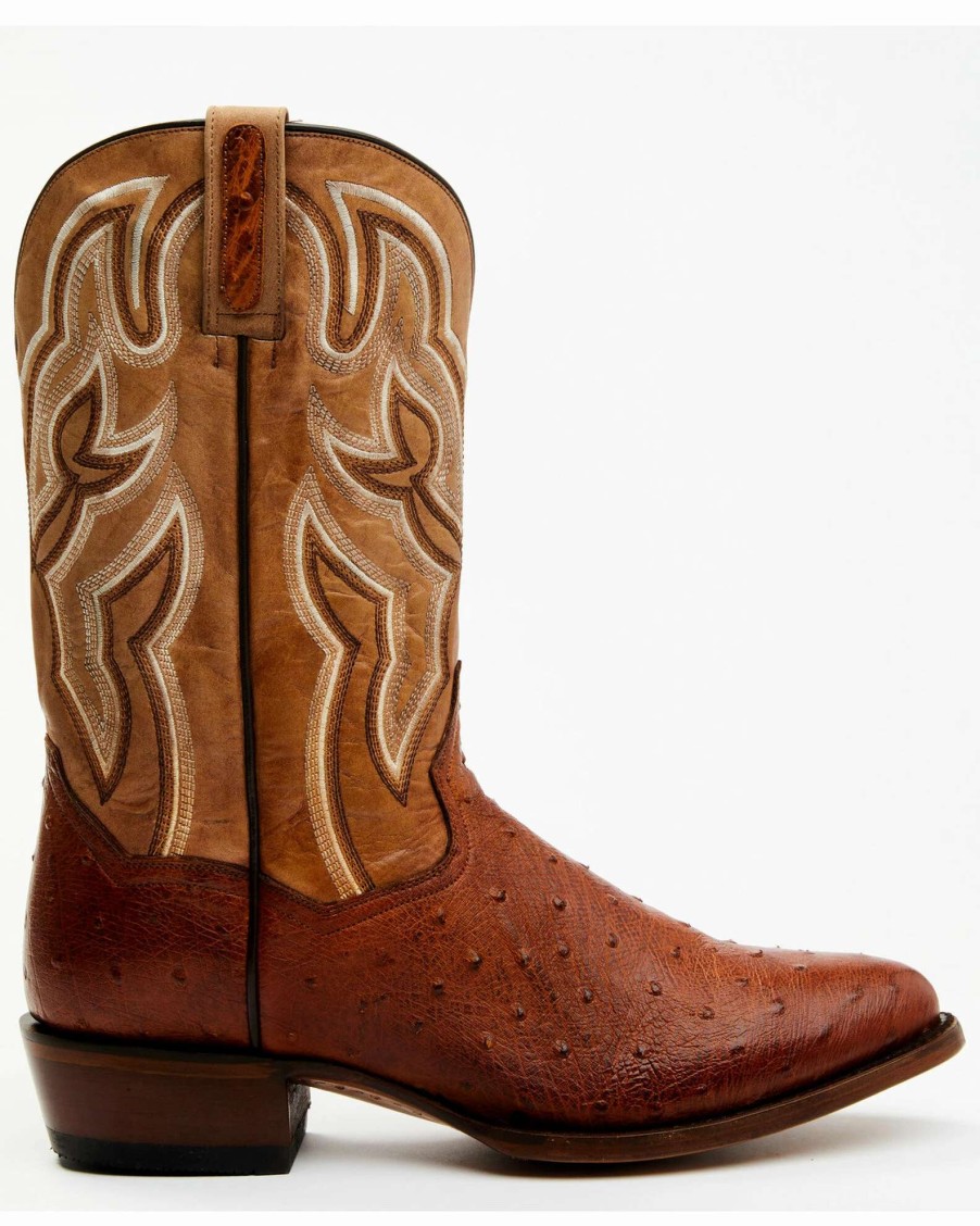 Boot * | Dan Post Men'S Hand Ostrich Quill Western Boots