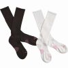 Sock * | Dan Post Women'S Cowgirl Certified Sleek Thin Socks Black And White Black/White