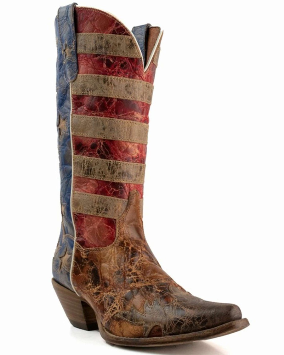 Boot * | Dan Post Women'S Stars & Stripes Western Boots Snip Toe