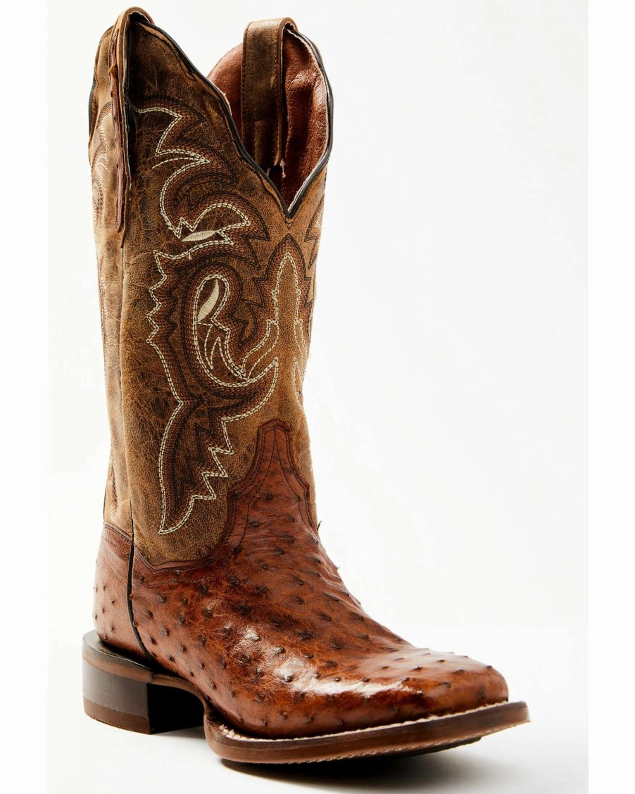 Boot * | Dan Post Women'S Exotic Full-Quill Ostrich Western Boots Snip Toe