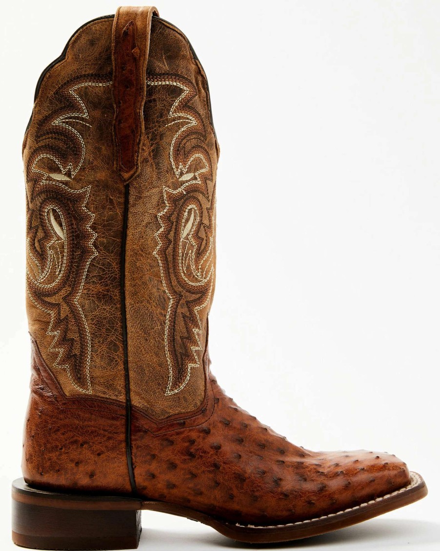 Boot * | Dan Post Women'S Exotic Full-Quill Ostrich Western Boots Snip Toe