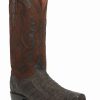 Boot * | Dan Post Men'S Socrates Exotic Caiman Tall Western Boots Square Toe