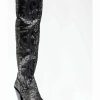 Boot * | Dan Post Women'S Black Snake Print Western Boots Snip Toe