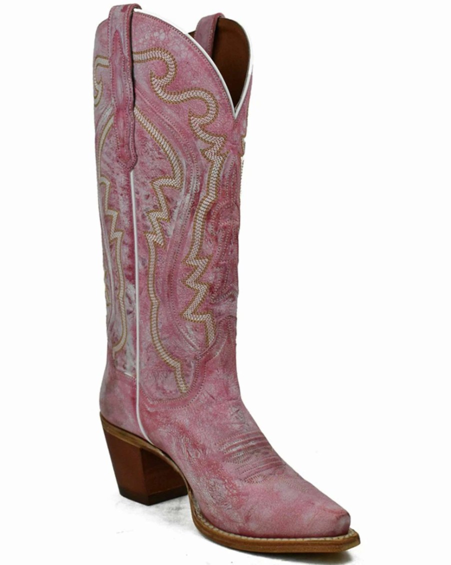 Boot * | Dan Post Women'S Cherry Bomb Tall Western Boot Snip Toe