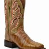 Boot * | Dan Post Men'S Eel Exotic Western Boots Broad Square Toe