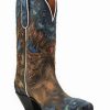 Boot * | Dan Post Women'S Humming Bird Heart And Floral Inlay Western Boots Snip Toe