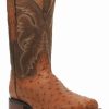 Boot * | Dan Post Men'S Brown Alamosa Western Boots Wide Square Toe