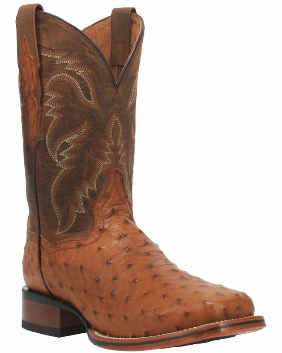 Boot * | Dan Post Men'S Brown Alamosa Western Boots Wide Square Toe