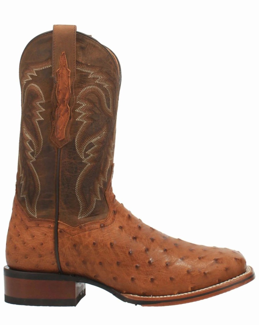 Boot * | Dan Post Men'S Brown Alamosa Western Boots Wide Square Toe