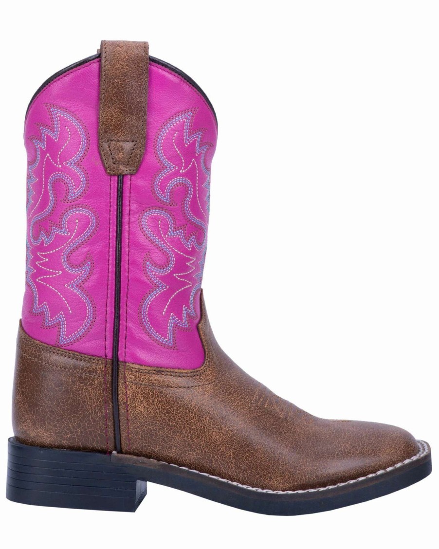 Boot * | Dan Post Girls' 9 Punky Western Boots Wide Square Toe