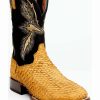 Boot * | Dan Post Men'S Exotic Sea Bass Skin Western Boots Broad Square Toe