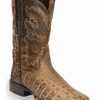 Boot * | Dan Post Denver Flank Caiman Cowboy Boots Square Toe For Men'S Bay Apache