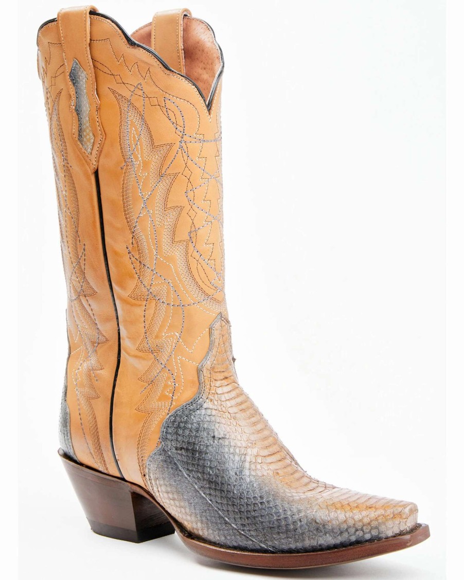 Boot * | Dan Post Women'S Zacatecas Exotic Watersnake Western Boots Snip Toe