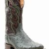 Boot * | Dan Post Men'S Hand Ostrich Quill Western Boots Broad Square Toe