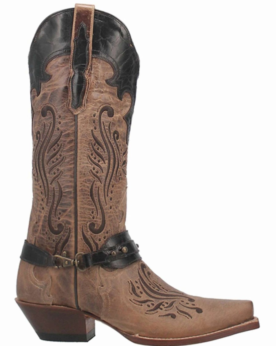 Boot * | Dan Post Women'S Avril Western Boots Snip Toe Brown