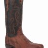 Boot * | Dan Post Men'S Sprinter Ostrich Leg Exotic Western Boots Narrow Square Toe