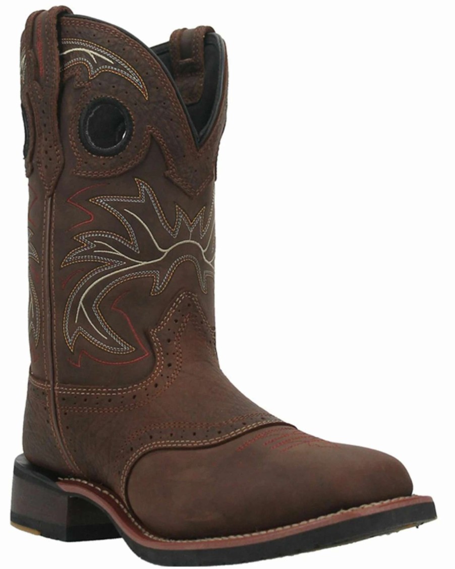 Boot * | Dan Post Men'S Lampasas Western Boots Broad Square Toe Brown