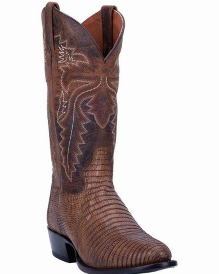 Boot * | Dan Post Men'S Winston Lizard Western Boots Round Toe