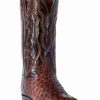 Boot * | Dan Post Men'S Pershing Brass Full Quill Ostrich Cowboy Boots Medium Toe