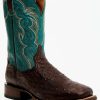 Boot * | Dan Post Men'S Exotic Full-Quill Ostrich Western Boots Broad Square Toe Rust Copper