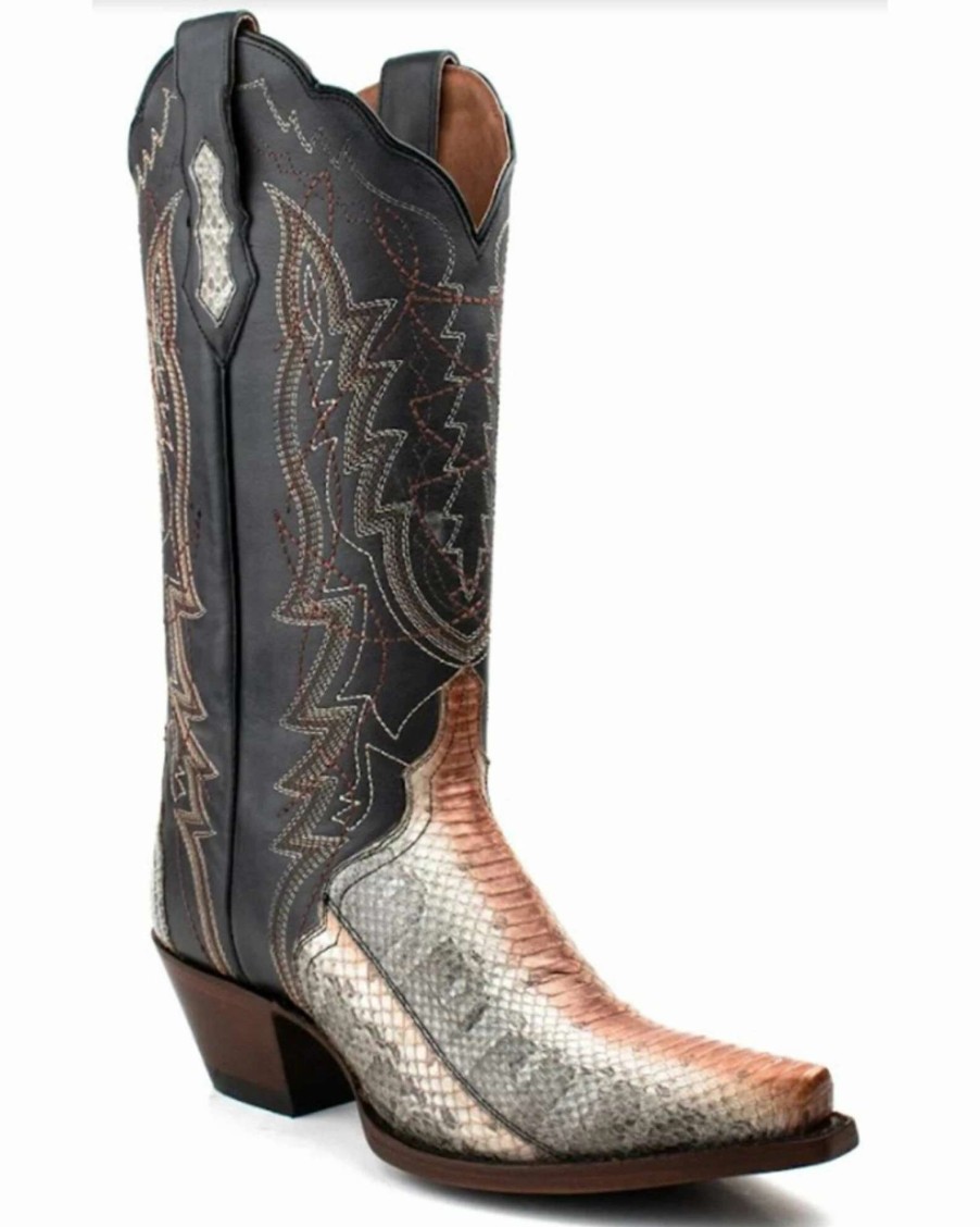 Boot * | Dan Post Women'S Zacatecas Exotic Watersnake Western Boots Snip Toe