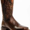 Boot * | Dan Post Men'S Cognac Exotic Water Snake Western Boots Broad Square Toe