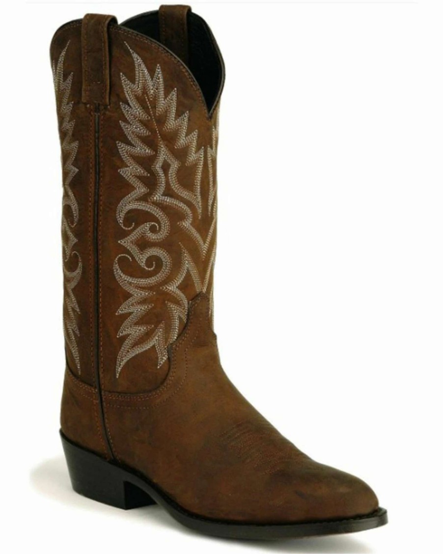 Boot * | Dan Post Men'S Embroidered Western Boots Round Toe